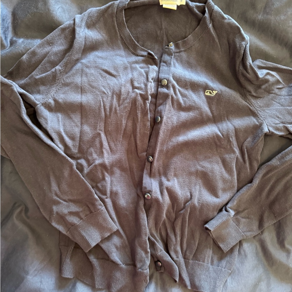 Vineyard Vines Women's Gray Cardigan Sweater